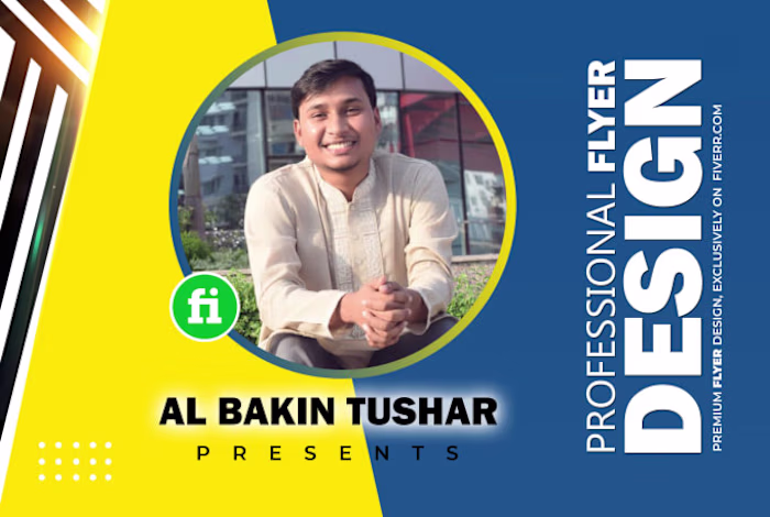 I will design professional flyer for you