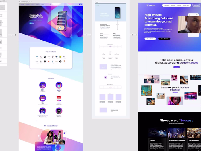 Responsive Website Design for High-Impact Advertising Platform