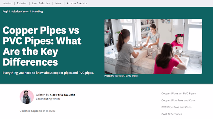 SEO Blogs and Articles for Home Improvement Brand