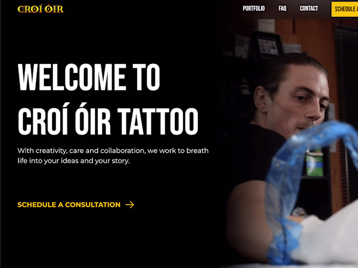Framer Website - Croí Óir