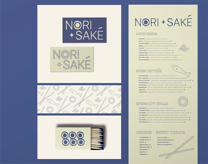 Nori + Saké Branding