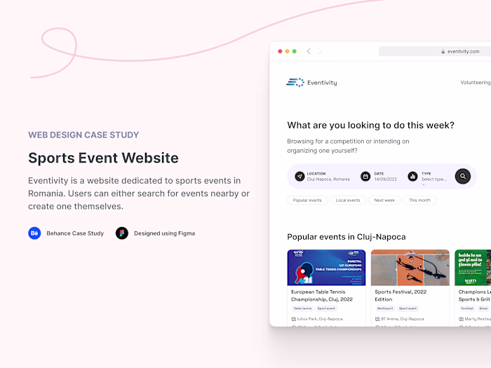 Improving how we search for sport events