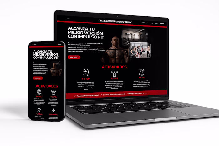 Impulso Fit – Fitness Landing Page with Plans & Testimonials