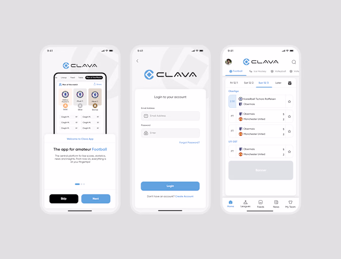 Clava Sports App Development