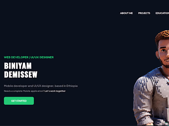 Flutter web portfolio