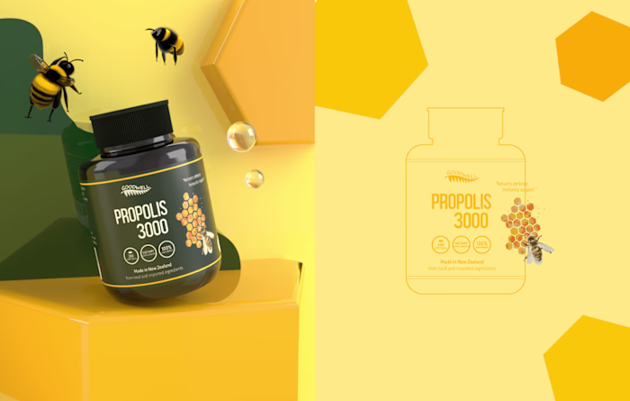 Packaging design for "Goodwell" 