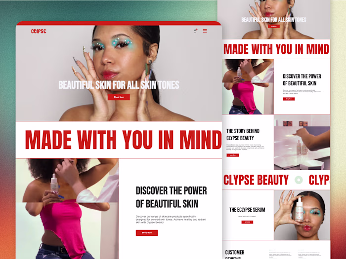 Web Design for A Beauty Brand
