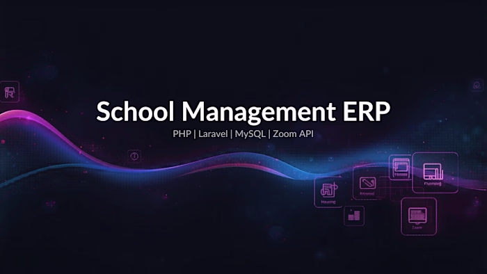 School Management ERP — Laravel · Zoom · HR & Finance