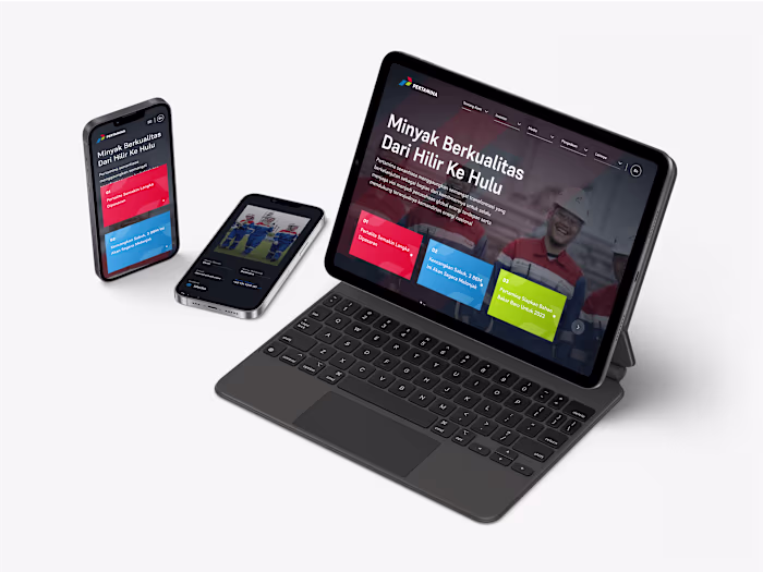 Pertamina : Landing page & UI UX design
