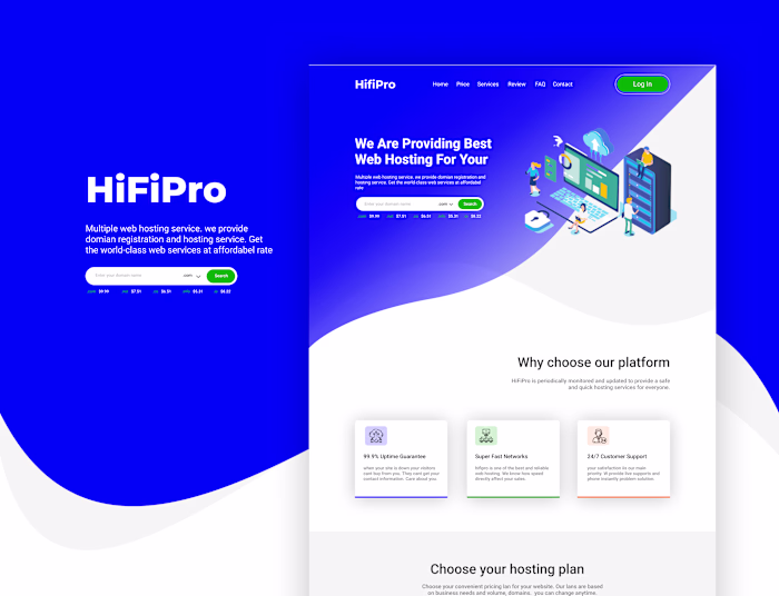HiFiPro Website Design