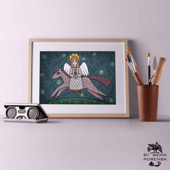 Illustrations, posters with author's drawings