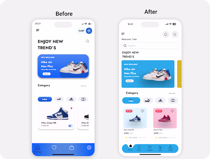 I redesigned one of my first app screen what do you think?
