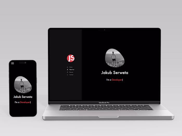 Personal landing page
