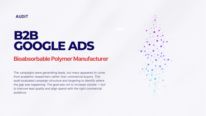 Google Ads audit for a