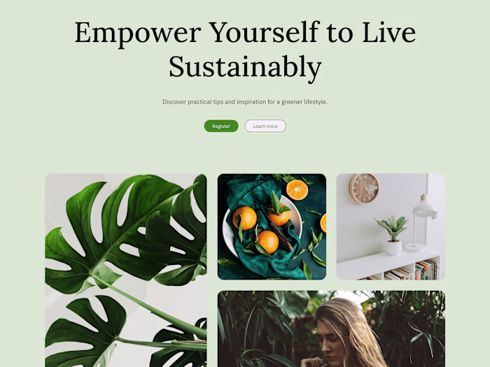 EcoLife Blog Design: Inspiring Sustainable Living
