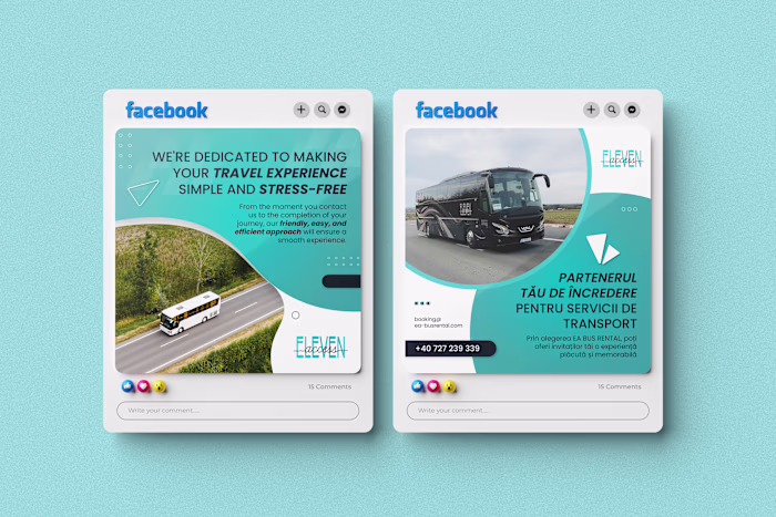 Social Media  Design - Transport Company