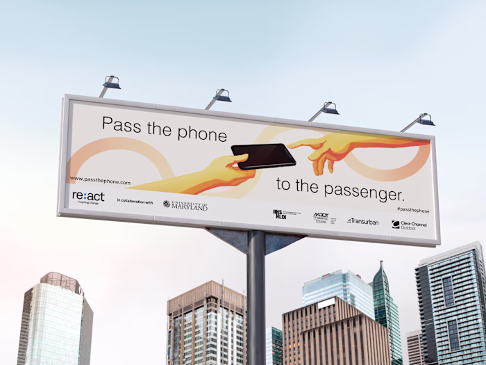 Billboard Design Promoting Road Safety🛣️⚠️