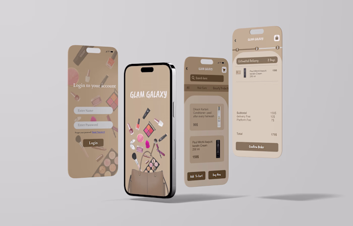 Modern & Attractive UI Designs with Mockup