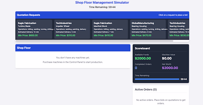 Shop Floor Management Educational Game