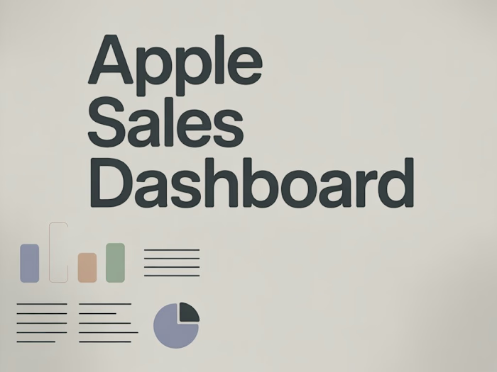 Apple Sales Dashboard 