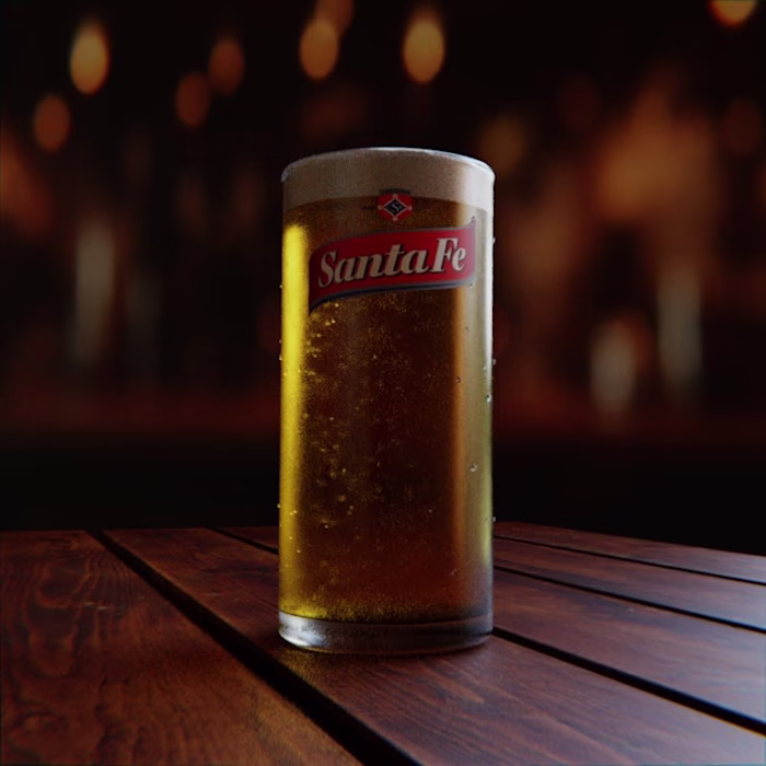 "Liso" beer glass - 3D model and render