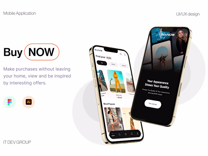 Modern eсommerce mobile app design