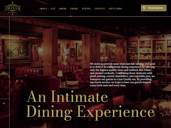 The 130 Club Website Redesign