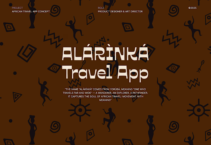 African Travel App Concept (Alarinka)