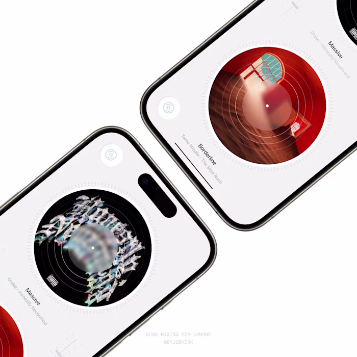 Created DJ turntables for your phone using your music librar...