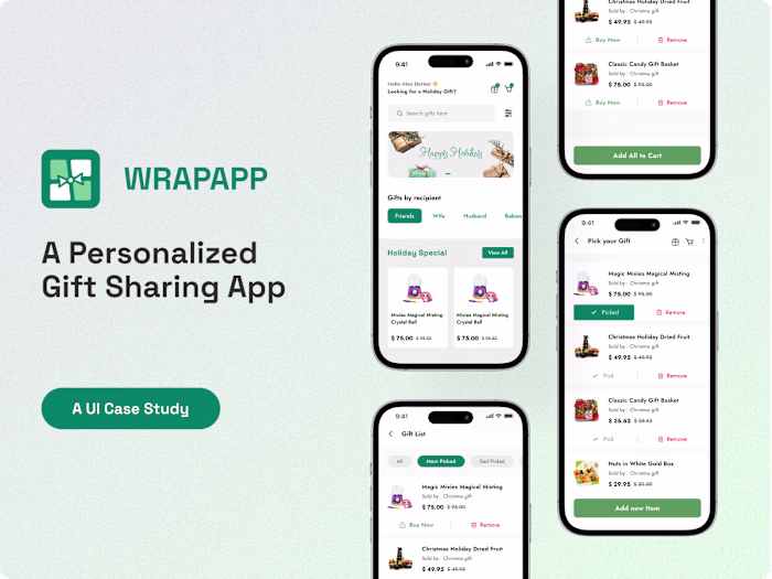 Personalized Gift Sharing App: A UI Case Study