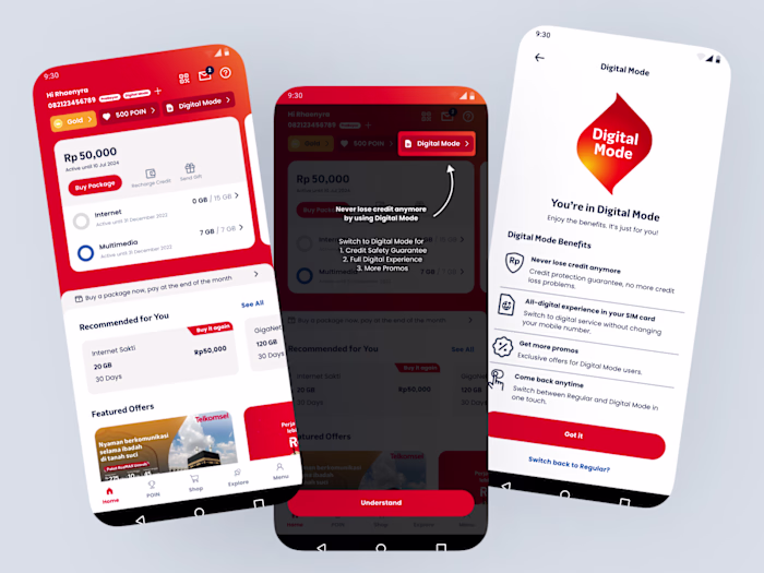 📱 MyTelkomsel App Redesign 📱