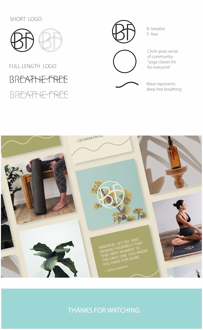 Yoga studio brand identity concept on Behance
