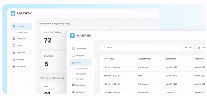 An internal tool for one of the biggest shipping company