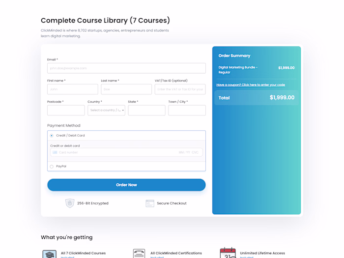 ClickMinded Checkout Funnel 