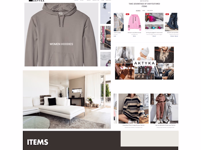 Aktyka Store Website