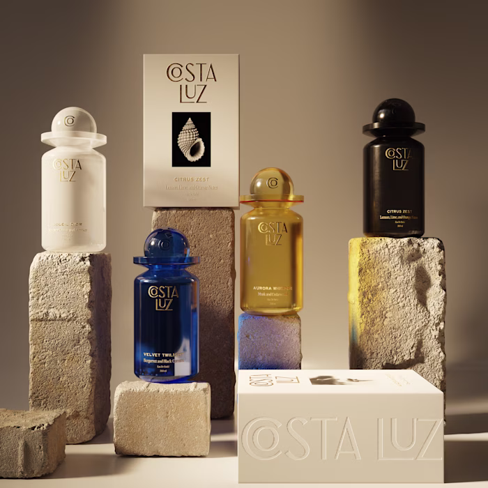 Costa Luz Perfume Branding & Packaging