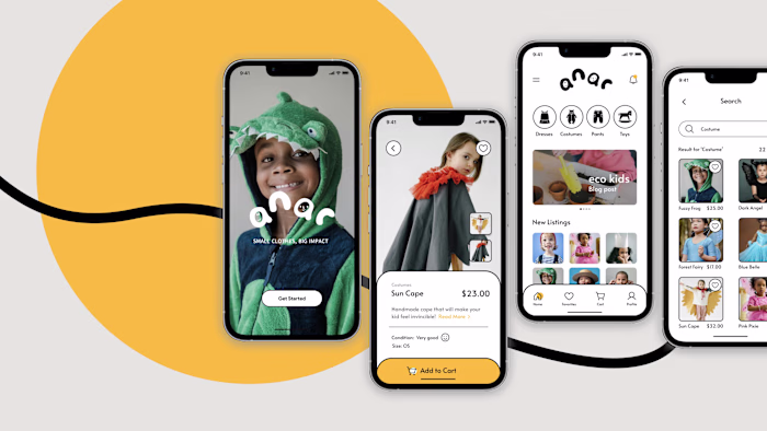 ANAR | Sustainable Kidswear Mobile App