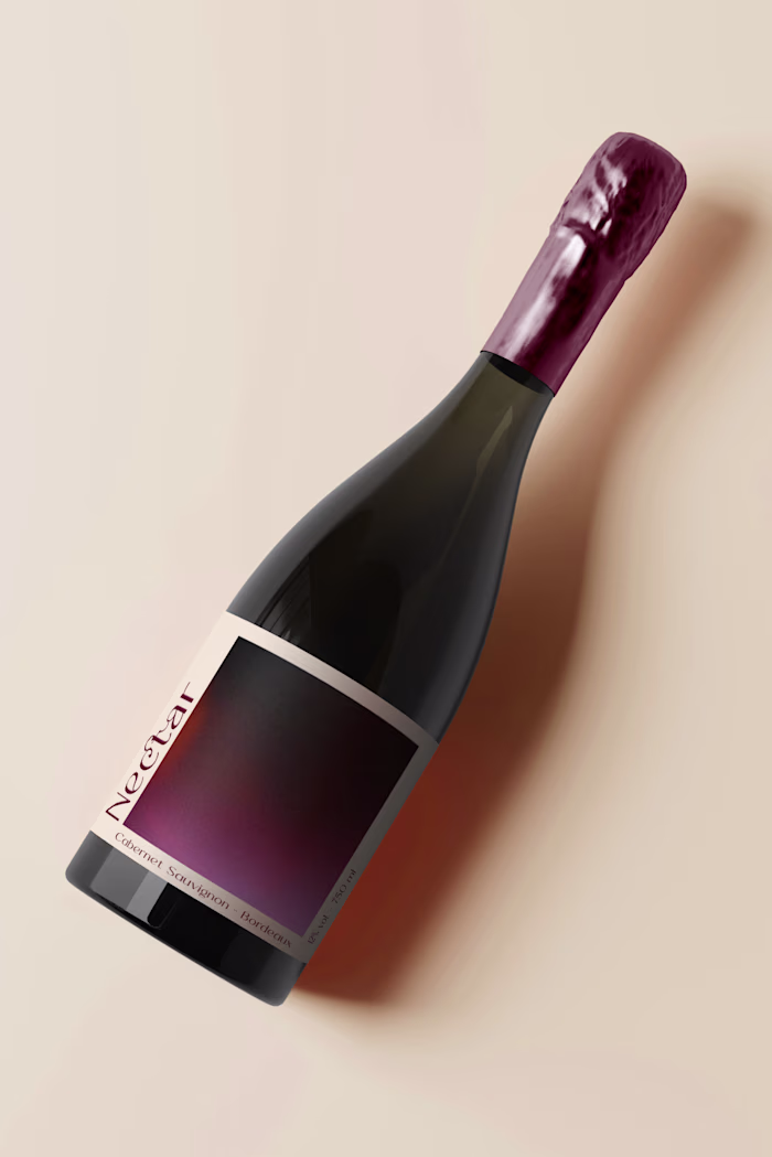 Nectar - wine brand identity, logo and label design