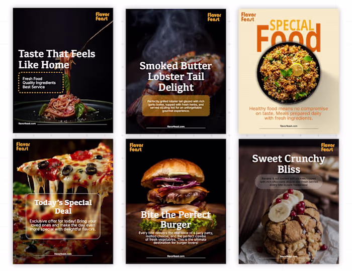 Food Social Media Design.😊 