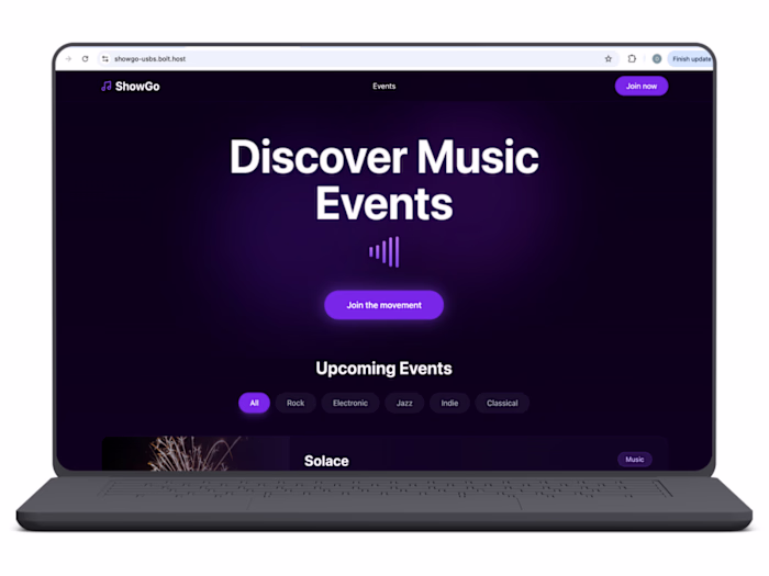 ShowGo: AI-Powered Live Music Event Web App