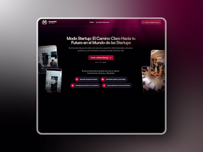 One page - GrowthX · Startup College 