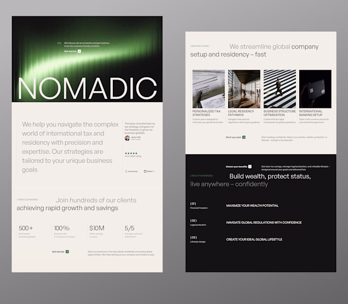 Framer Template Design for Marketplace