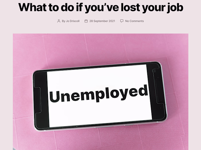 What to do if you’ve lost your job | live love dream