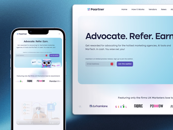 Paartner Website Design on Framer