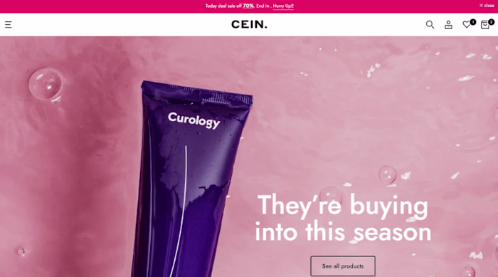 Modern Skincare E-commerce Website