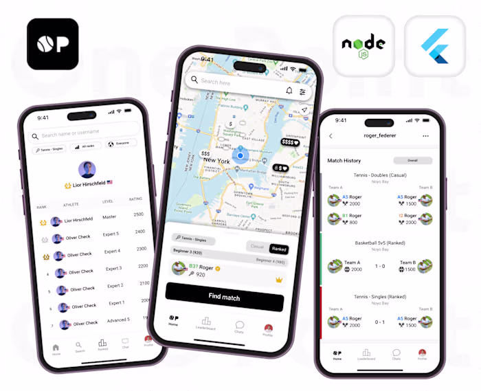 One Point - Connect with Different Sports person