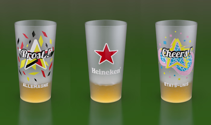 3D Plastic Cups for Heineken
