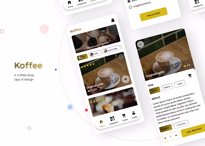 Koffee | B2C Mobile Coffee Shop App