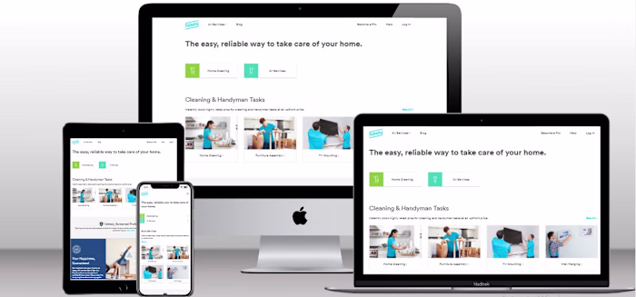 Cleaning Website Mockup – Fully Responsive Design