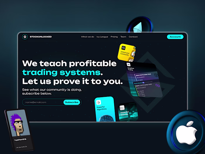 Stock Unlocked - Complex Design & Animation + Framer Development